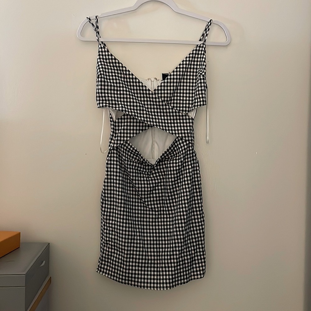 Windsor Black Checkered Dress